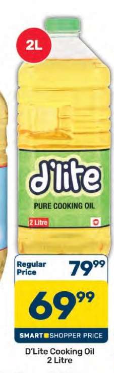 D'Lite Cooking Oil 2 Litre