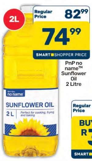 PnP no name™ Sunflower Oil 2 Litre
