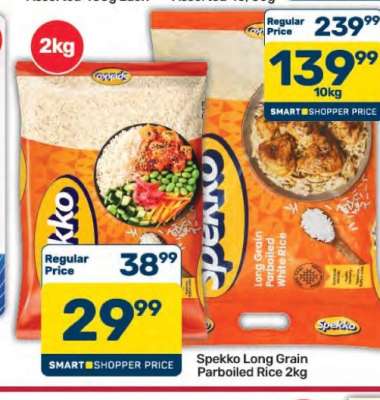 Spekko Long Grain Parboiled Rice-2Kg