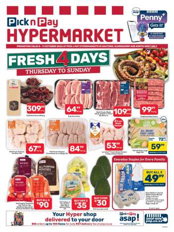 Pick n Pay Hypermarket catalogue  - 08/10/2026 - 11/10/2026.