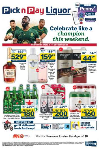 Pick n Pay catalogue  - 08/10/2026 - 11/10/2026.
