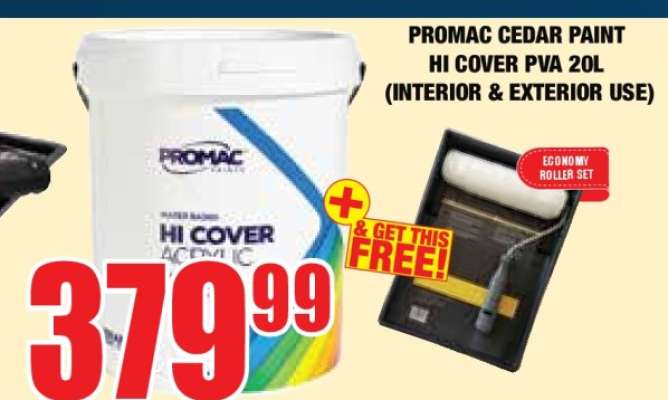 PROMAC CEDAR PAINT HI COVER PVA 20L