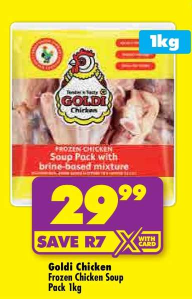 Goldi Chicken Frozen Chicken Soup Pack 1kg