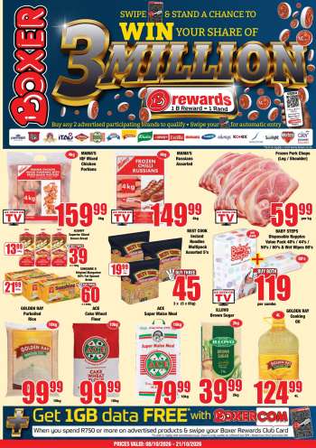 Boxer catalogue  - 08/10/2026 - 21/10/2026.
