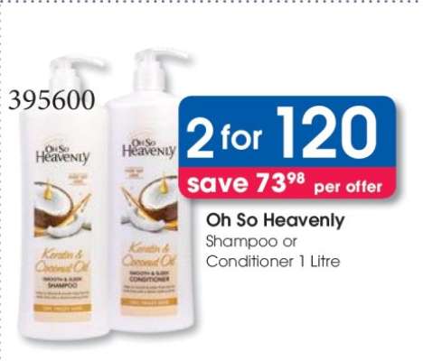 Oh So Heavenly Shampoo or Conditioner 1 Litre