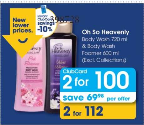 Oh So Heavenly Body Wash 720 ml & Body Wash Foamer 600 ml