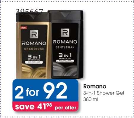 Romano 3-in-1 Shower Gel 380 ml