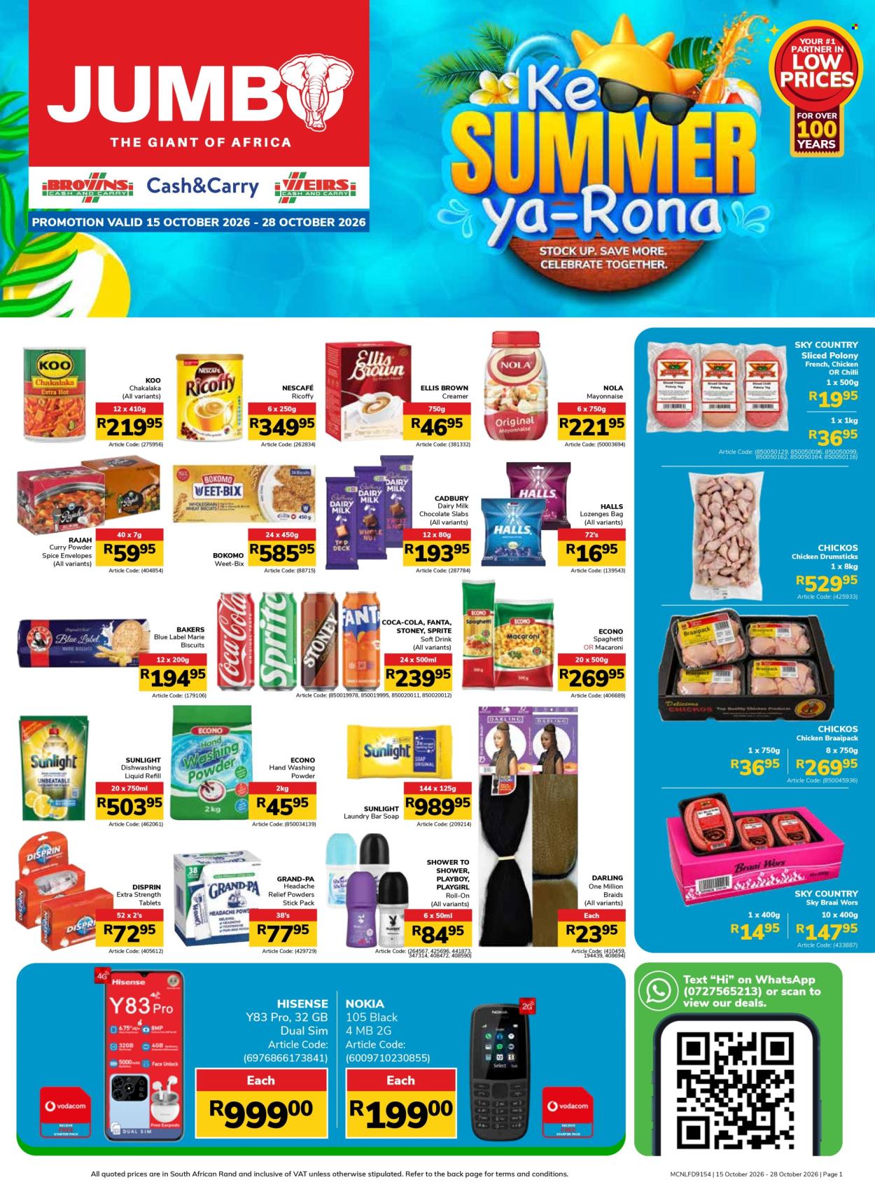 Jumbo Cash & Carry specials - 15/10/2026 - 28/10/2026. Page 1