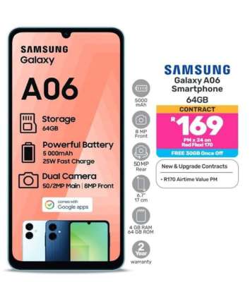 Samsung Galaxy A06 Smartphone 64GB