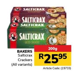 Bakers Salticrax Crackers