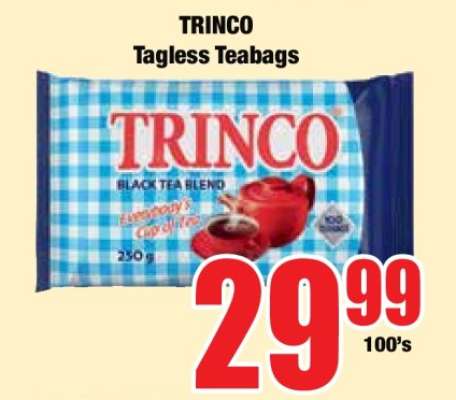 TRINCO Tagless Teabags