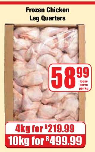 Frozen Chicken Leg Quarters