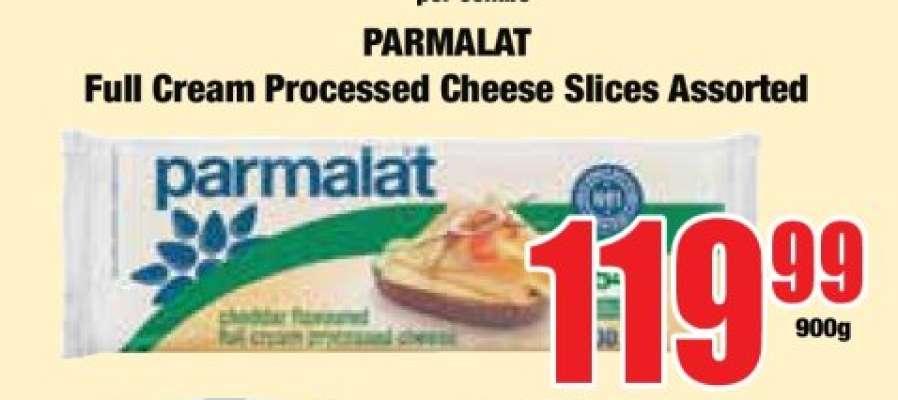PARMALAT Full Cream Processed Cheese Slices Assorted