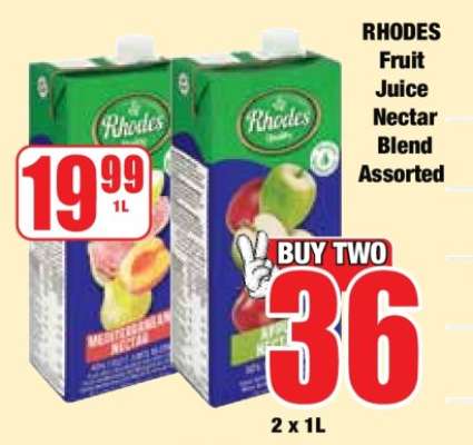 RHODES Fruit Juice Nectar Blend Assorted