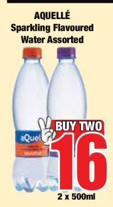 AQUELLÈ Sparkling Flavoured Water Assorted