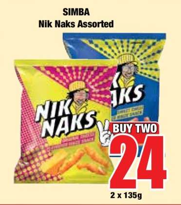 SIMBA Nik Naks Assorted