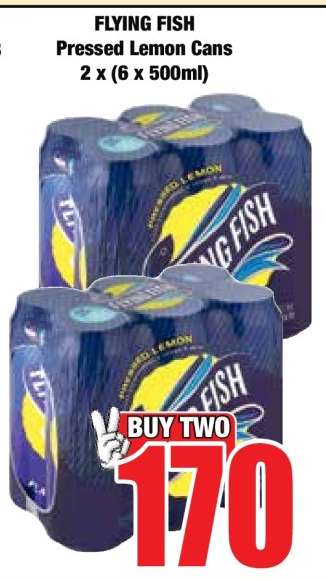 FLYING FISH Pressed Lemon Cans 2 x (6 x 500ml)