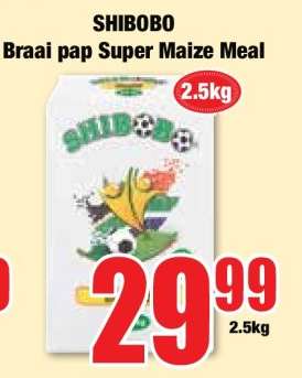 SHIBOBO Braai pap Super Maize Meal