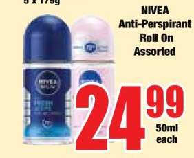 NIVEA Anti-Perspirant Roll On Assorted