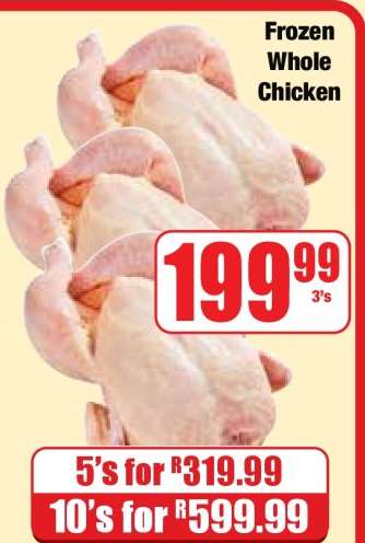 Frozen Whole Chicken