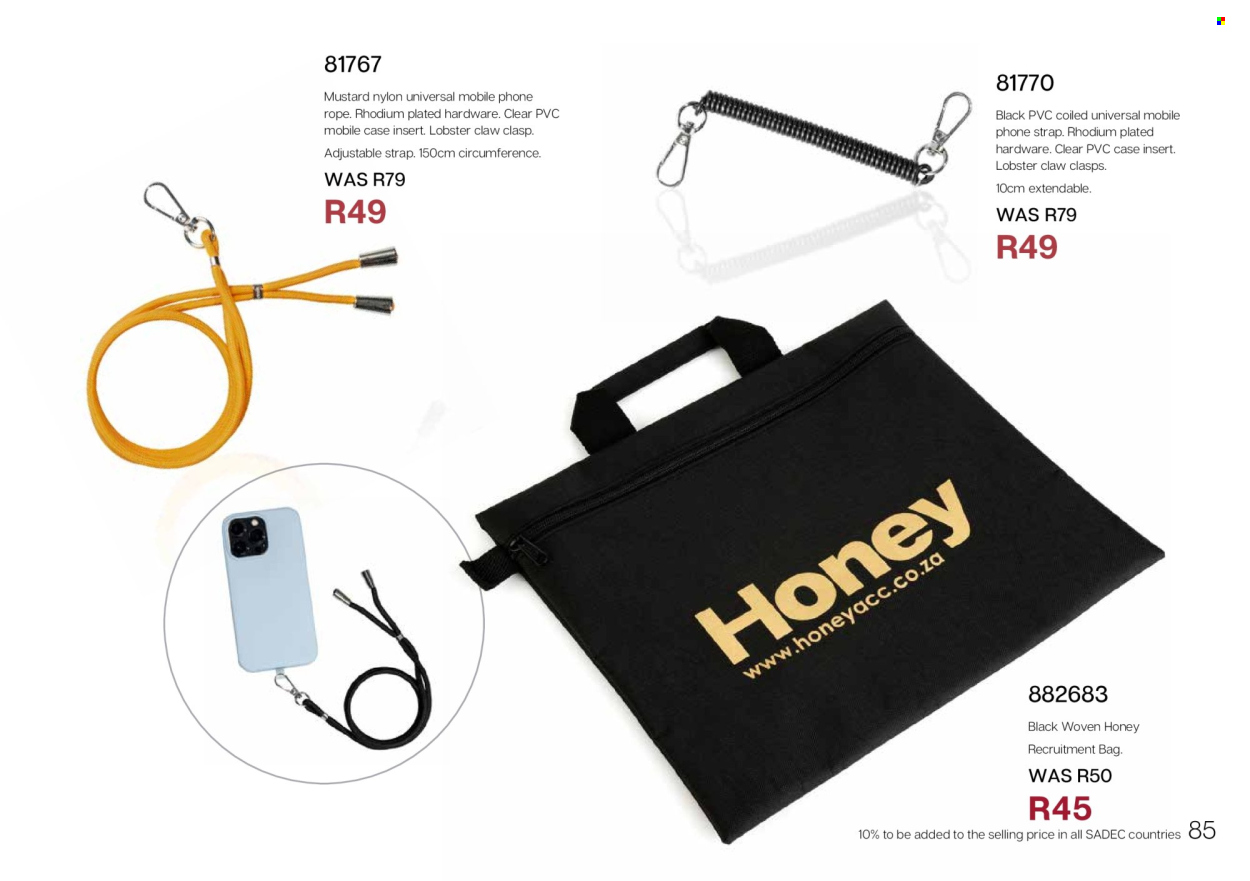 Honey specials. Page 87