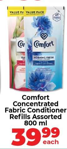 Comfort Concentrated Fabric Conditioner Refills Assorted