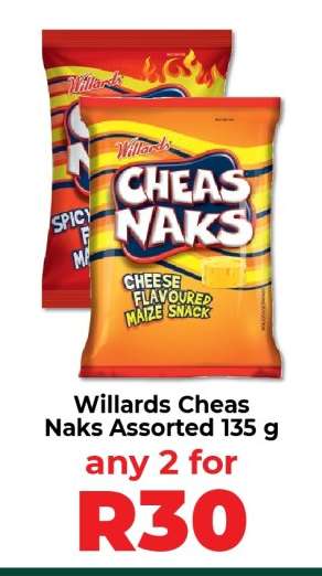 Willards Cheas Naks Assorted 135 g