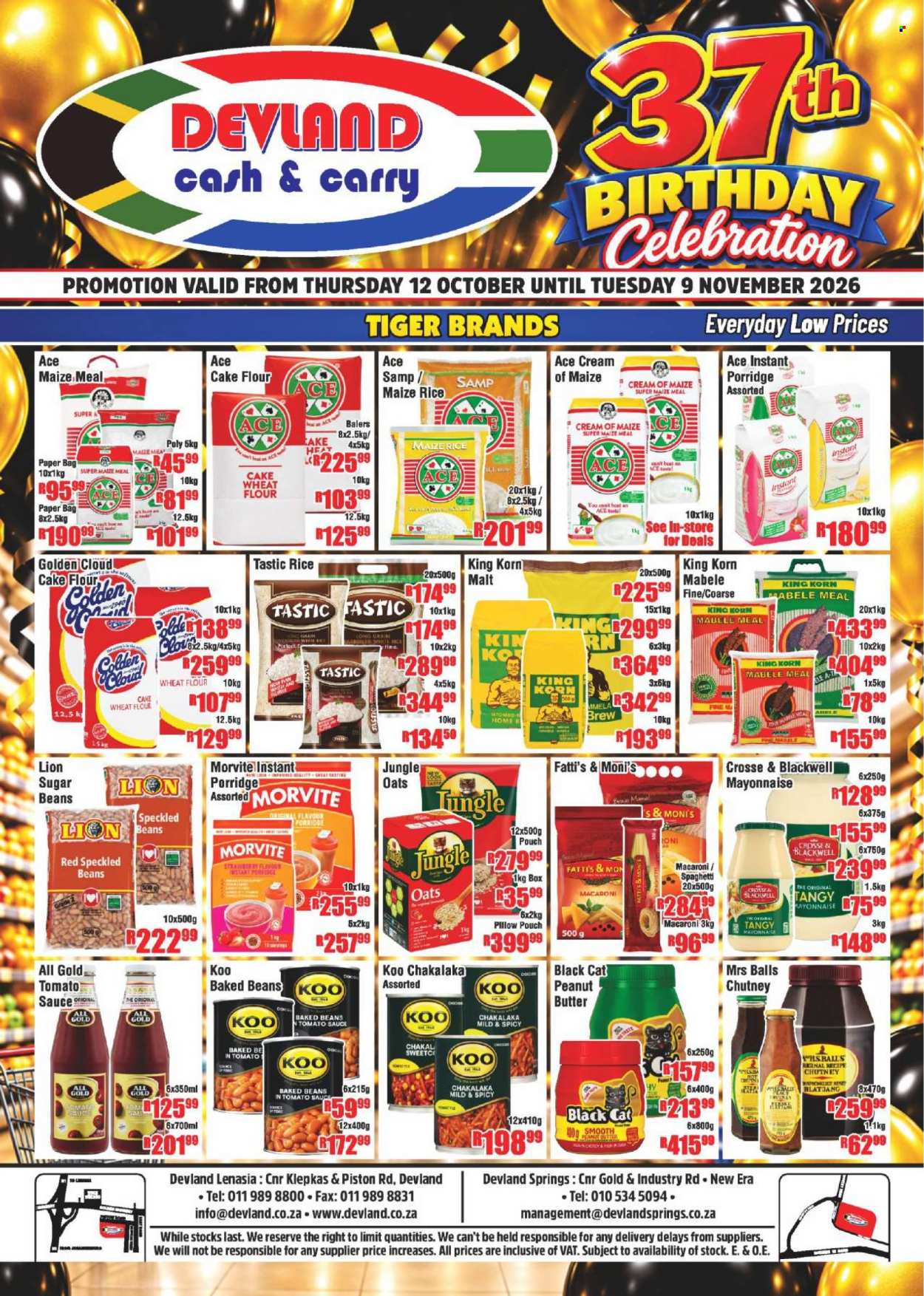 Devland specials - 12/10/2026 - 09/11/2026. Page 1