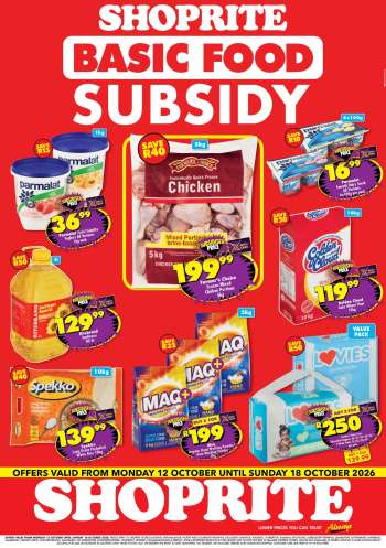 Shoprite catalogue  - 12/10/2026 - 18/10/2026.