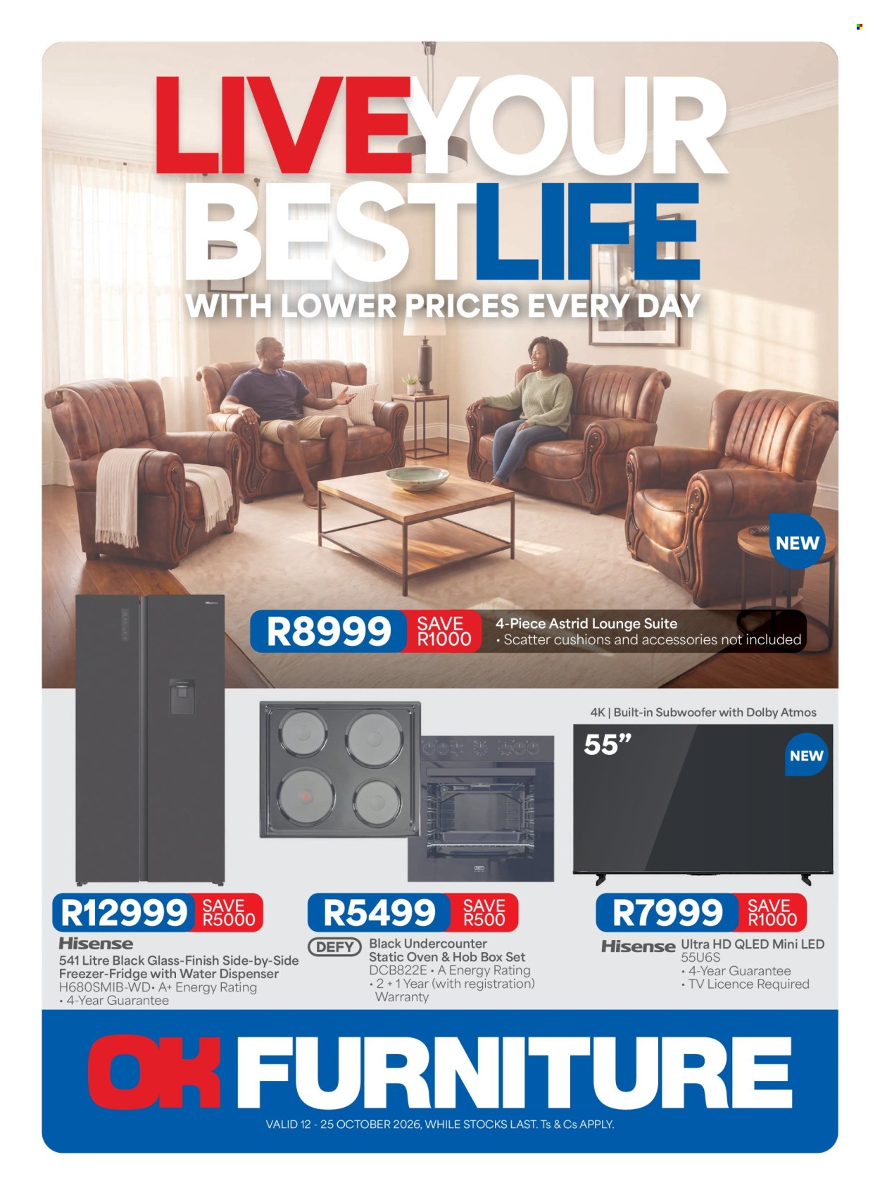 OK Furniture specials - 12/10/2026 - 25/10/2026. Page 1