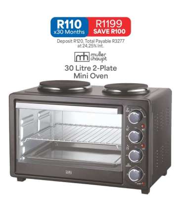 30 Litre 2-Plate Mini Oven
