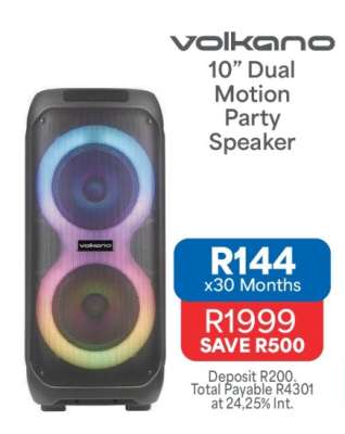 Volkano 10" Dual Motion Party Speaker
