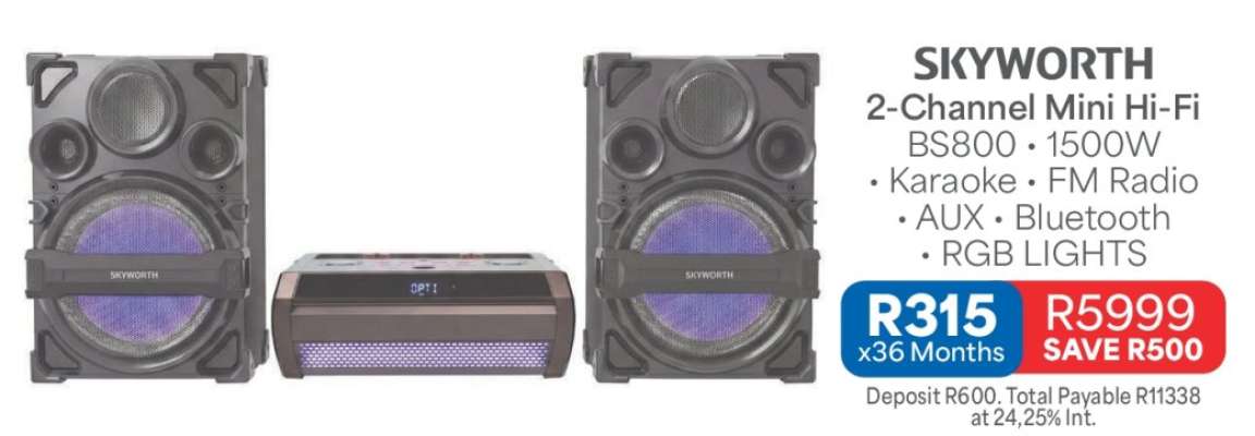 SKYWORTH 2-Channel Mini Hi-Fi