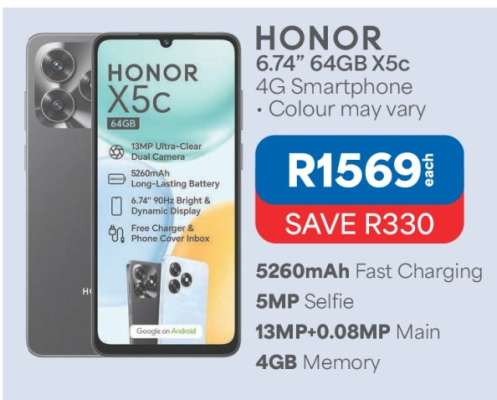 HONOR 6.74" 64GB X5c