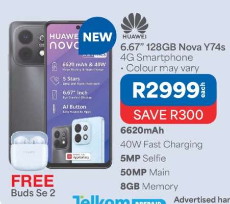Huawei 6.67" 128GB Nova Y74s