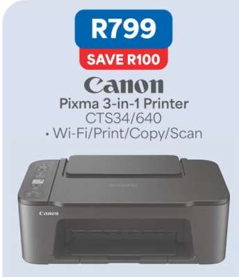 Canon Pixma 3-In-1 Printer CTS34/640