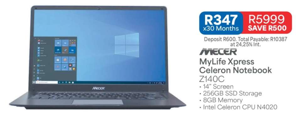 Mecer MyLife Xpress Celeron Notebook Z140C