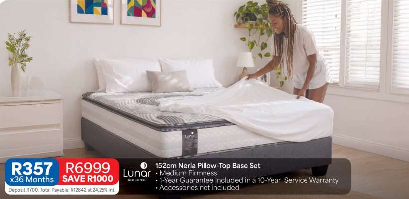 152cm Neria Pillow-Top Base Set