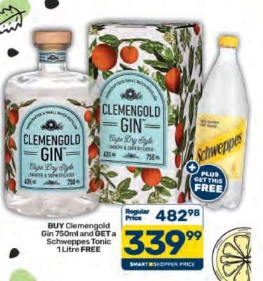 Clemengold Gin 750ml