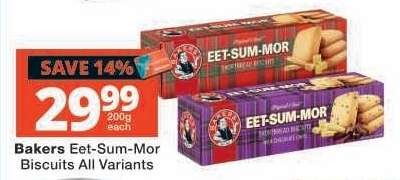 Bakers Eet-Sum-Mor Biscuits All Variants