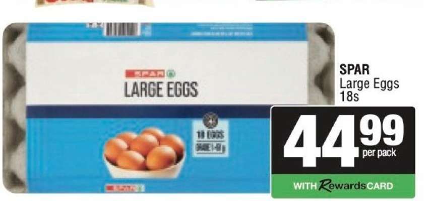SPAR Large Eggs 18s