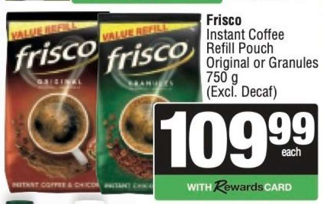 Frisco Instant Coffee Refill Pouch