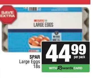 SPAR Large Eggs 18s