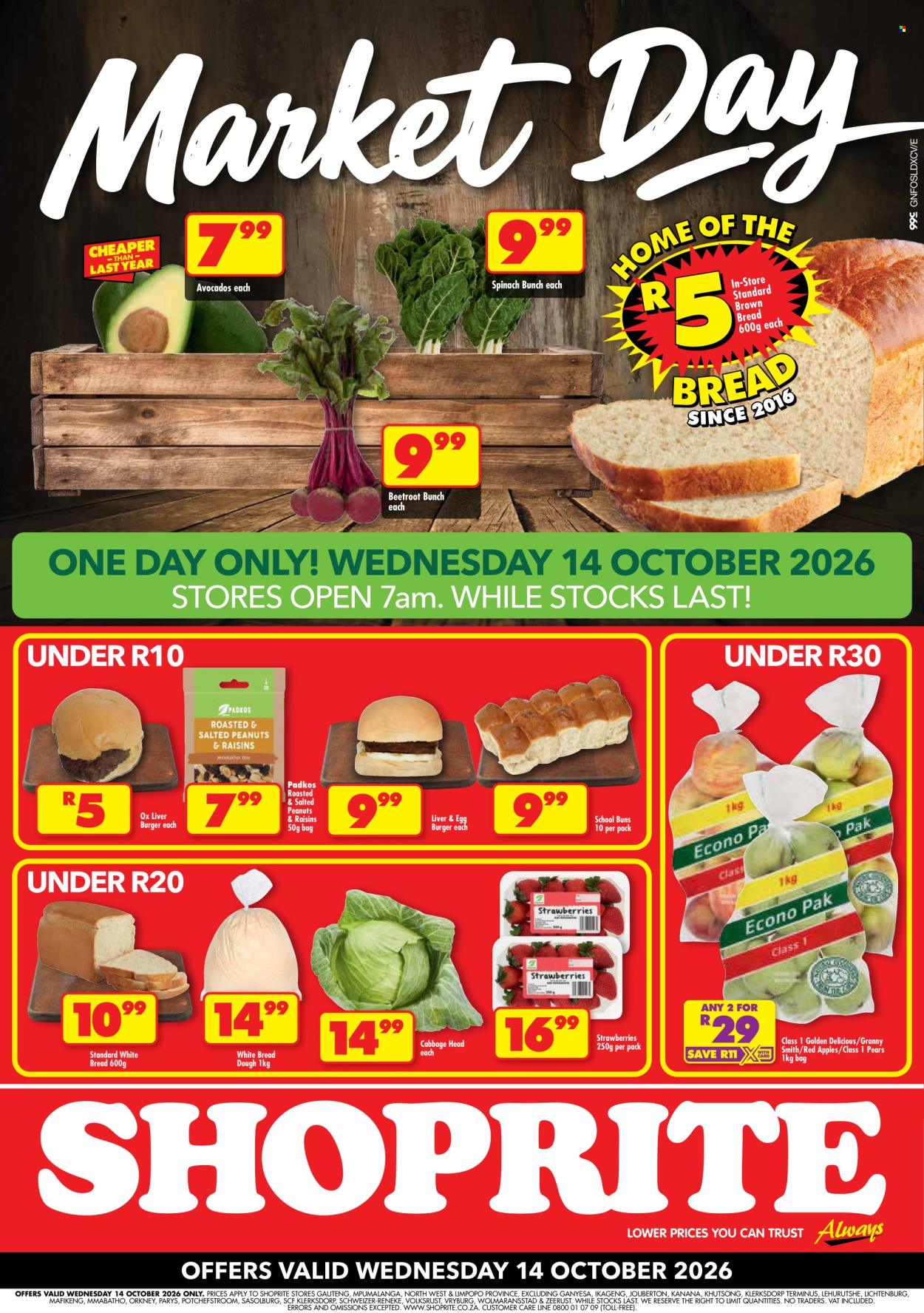 Shoprite specials - 14/10/2026 - 14/10/2026. Page 1