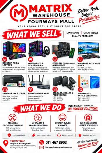 Matrix Warehouse catalogue .