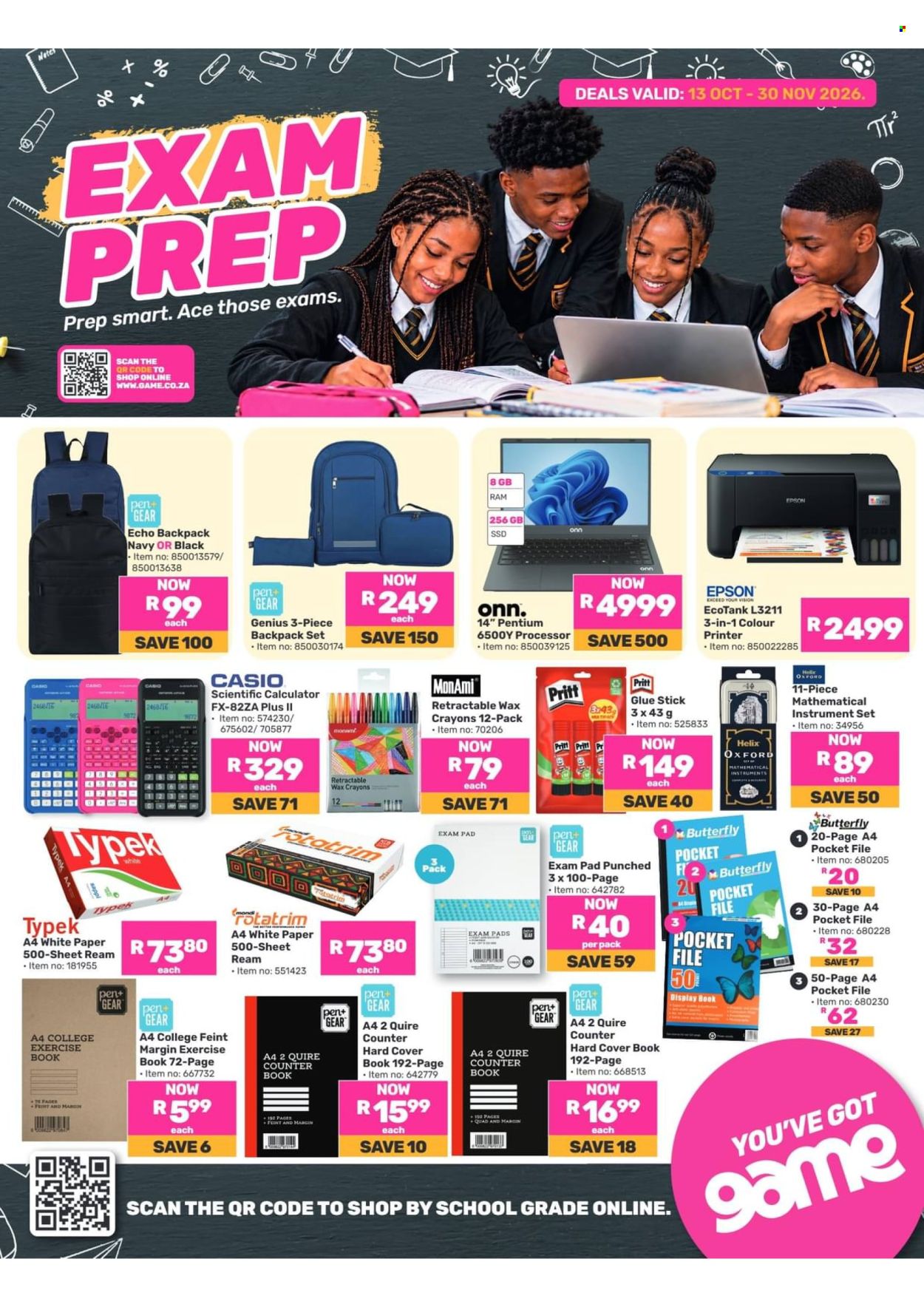 Game specials - 13/10/2026 - 30/10/2026. Page 1