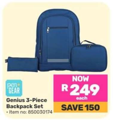 Genius 3-Piece Backpack Set