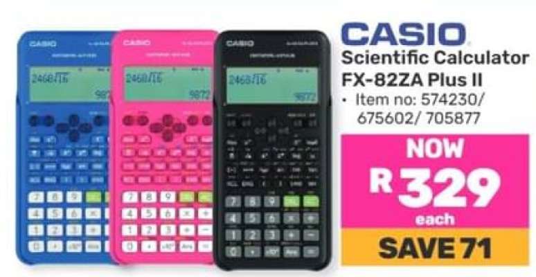CASIO Scientific Calculator FX-82ZA Plus II