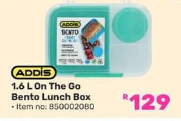 ADDIS 1.6 L On The Go Bento Lunch Box