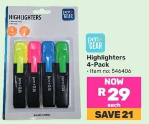 Highlighters 4-Pack